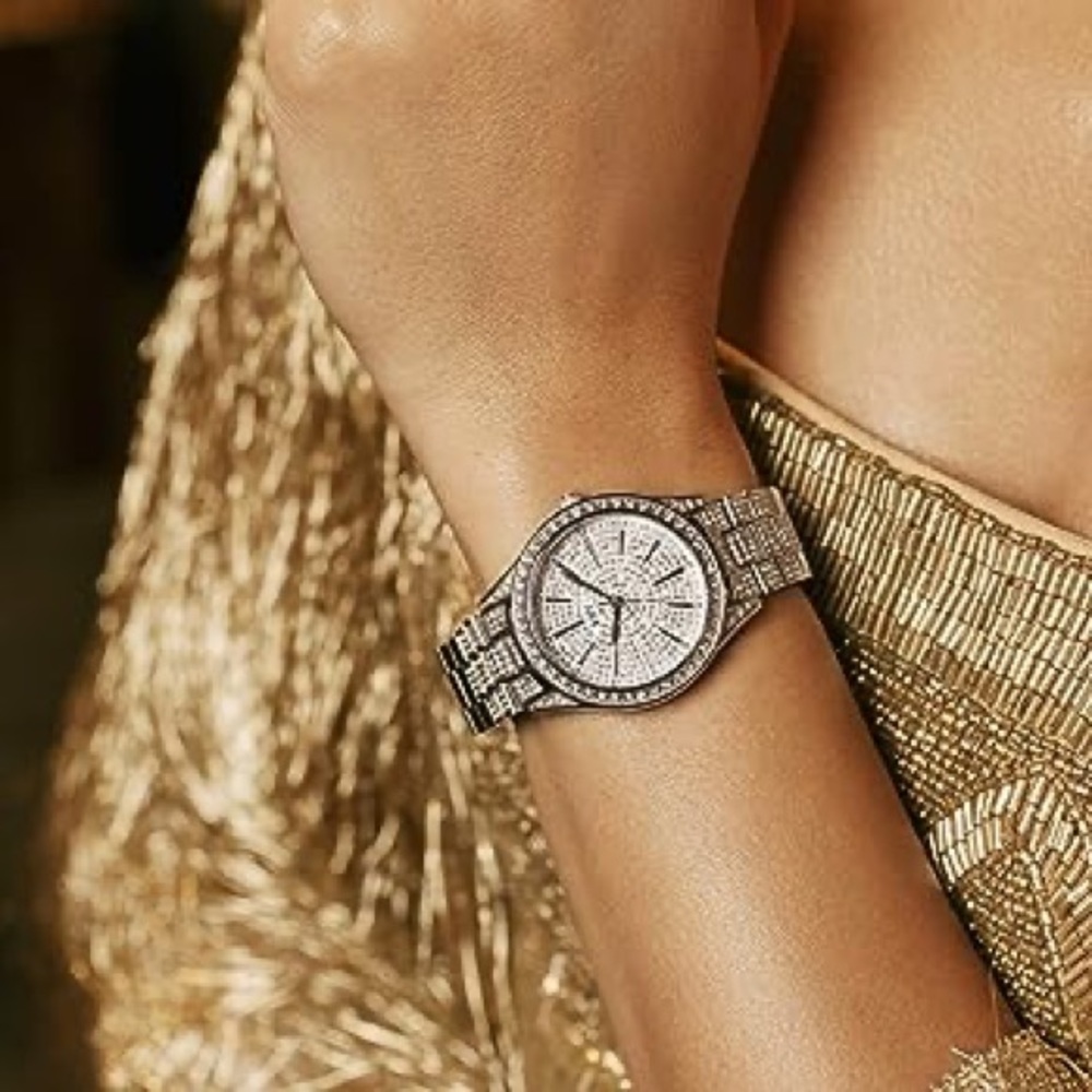 SWAROVSKI Women's Diamond Bracelet Watch Swarovski Crystals 34mm - 0.12 ctw - Picture 7 of 8